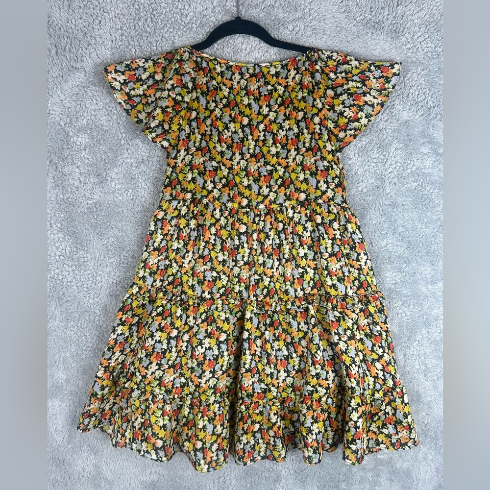 Nice!! Urban Outfitters Cap Sleeves Babydoll Floral Mini Dress Women’s, Size XS - Picture 6 of 14